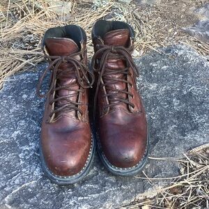 Red Wing Shoes Dark Brown Leather Boots
